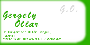 gergely ollar business card